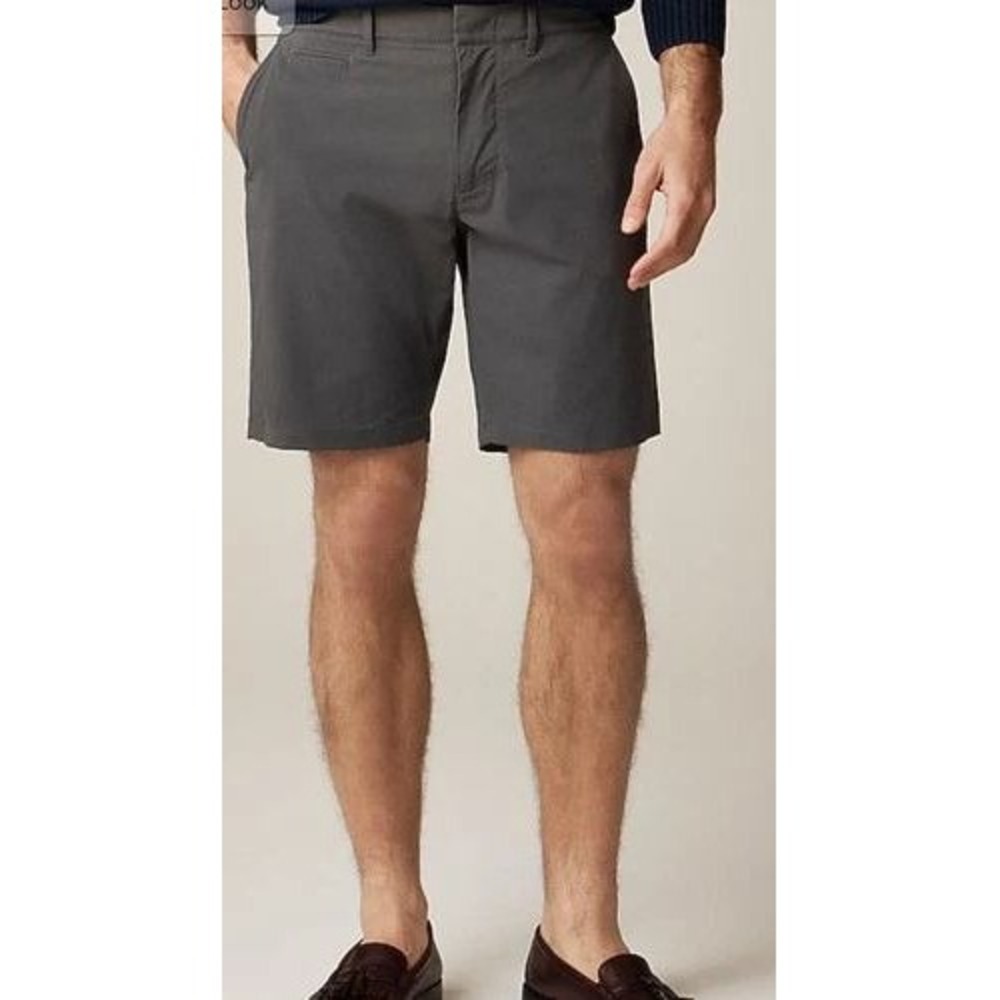 J.Crew Tech‎ Stretch Shorts Mens 33 Gray Lightweight Casual 9 Inch Summer Preppy